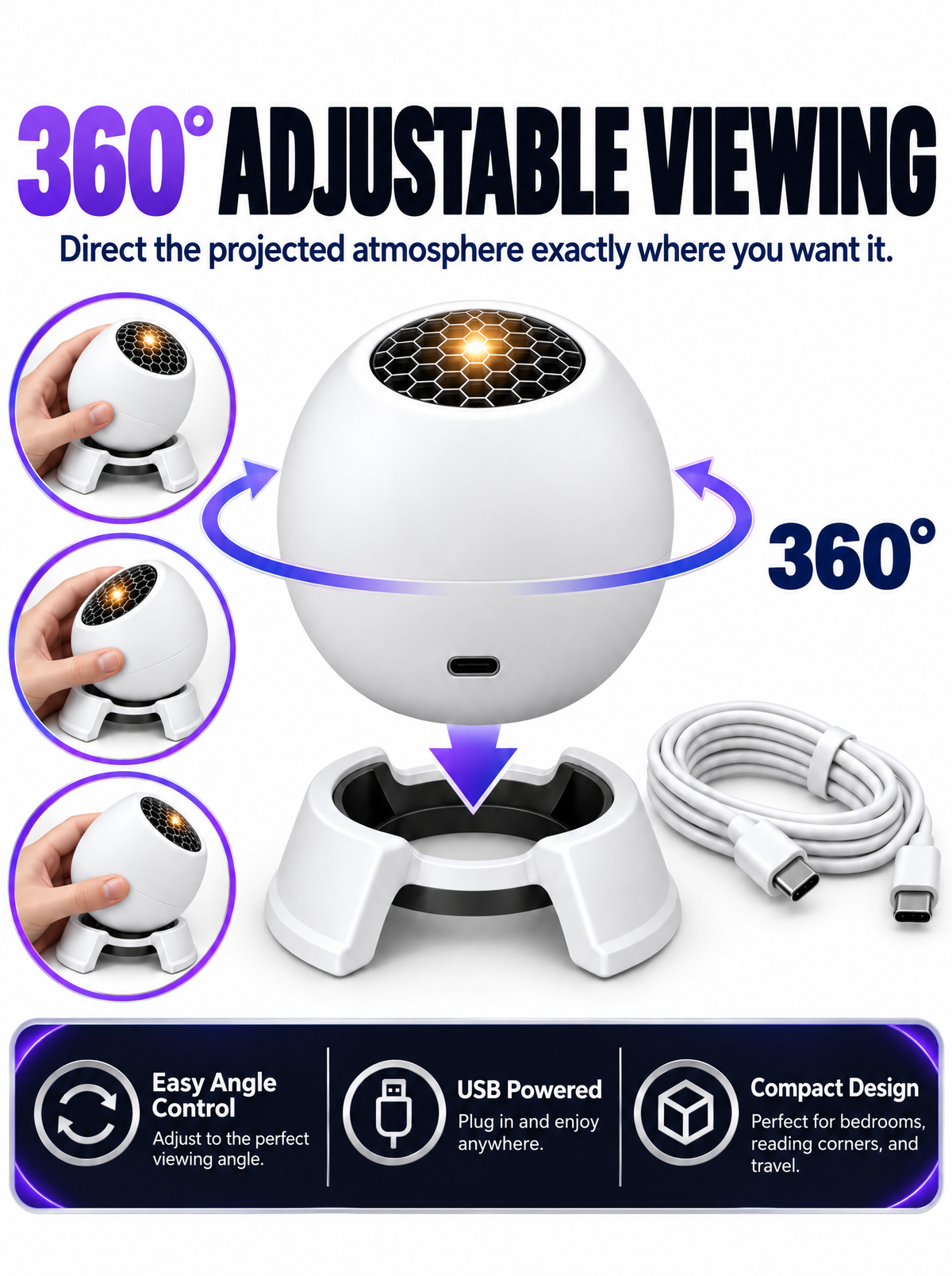 Moonveil™ 360° Fantasy Room Projector